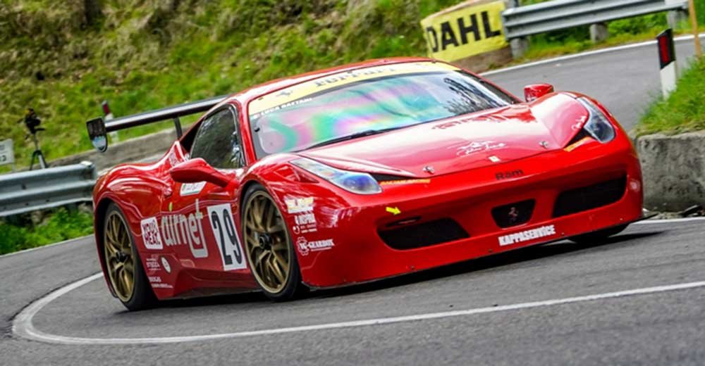 Luca Gaetani in gara al Trofeo Vallecamonica