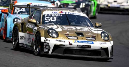 Doppio podio di Fenici nella Carrera Cup Italia a Vallelunga