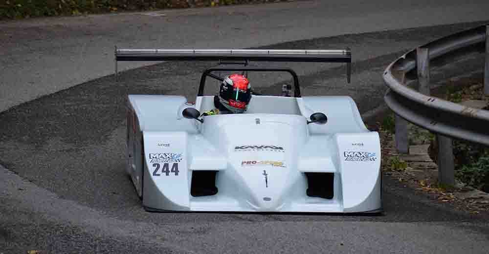 Denny Zardo al via della 10ª Salita Storica Monte Erice