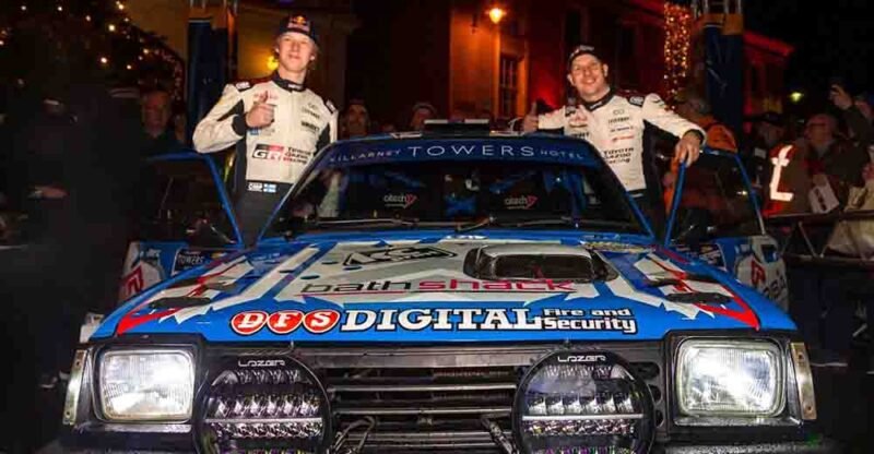 Kalle Rovanpera a Rallylegend con la Toyota Starlet