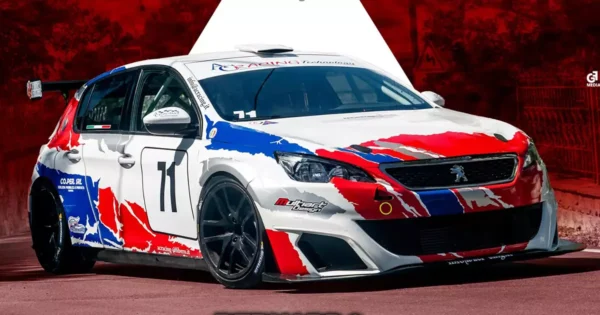 Paolo Venturi con la Peugeot 308 RS Cup AC Racing 2026
