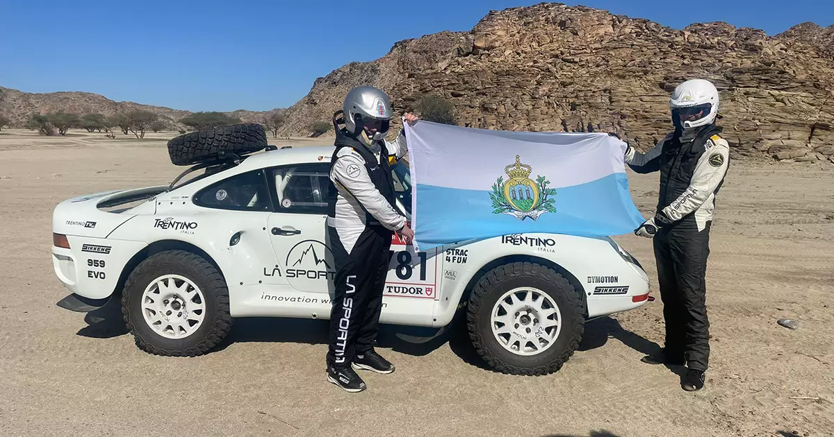 Guido Guerrini copilota Porsche 959 Dakar Evo San Marino Dakar 2026
