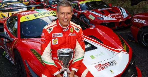 Lucio Peruggini Campione Italiano Supersalita 2025 con Ferrari 488 Challenge Evo