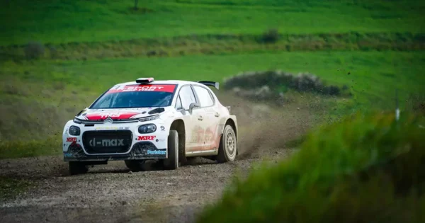 Paolo Andreucci in azione al Rally della Val d'Orcia 2026