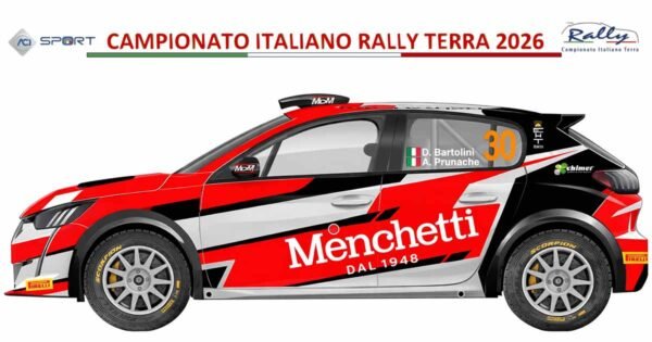 Davide Bartolini e Alexandra Prunache sulla Peugeot 208 Rally4 al CIRT 2026