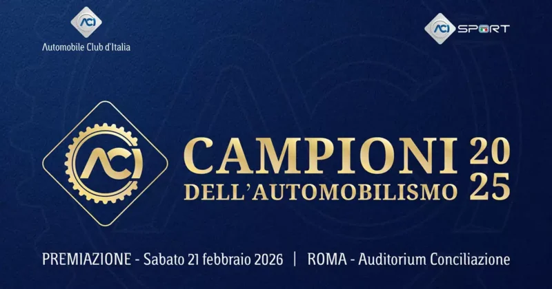 Premiazione Campioni dell’Automobilismo 2025 all’Auditorium Conciliazione di Roma
